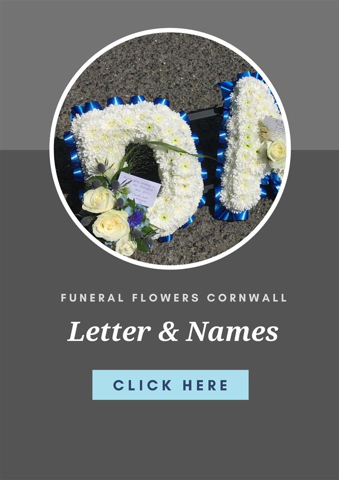 Funeral Flowers Cornwall Floral Letters and Name Tributes